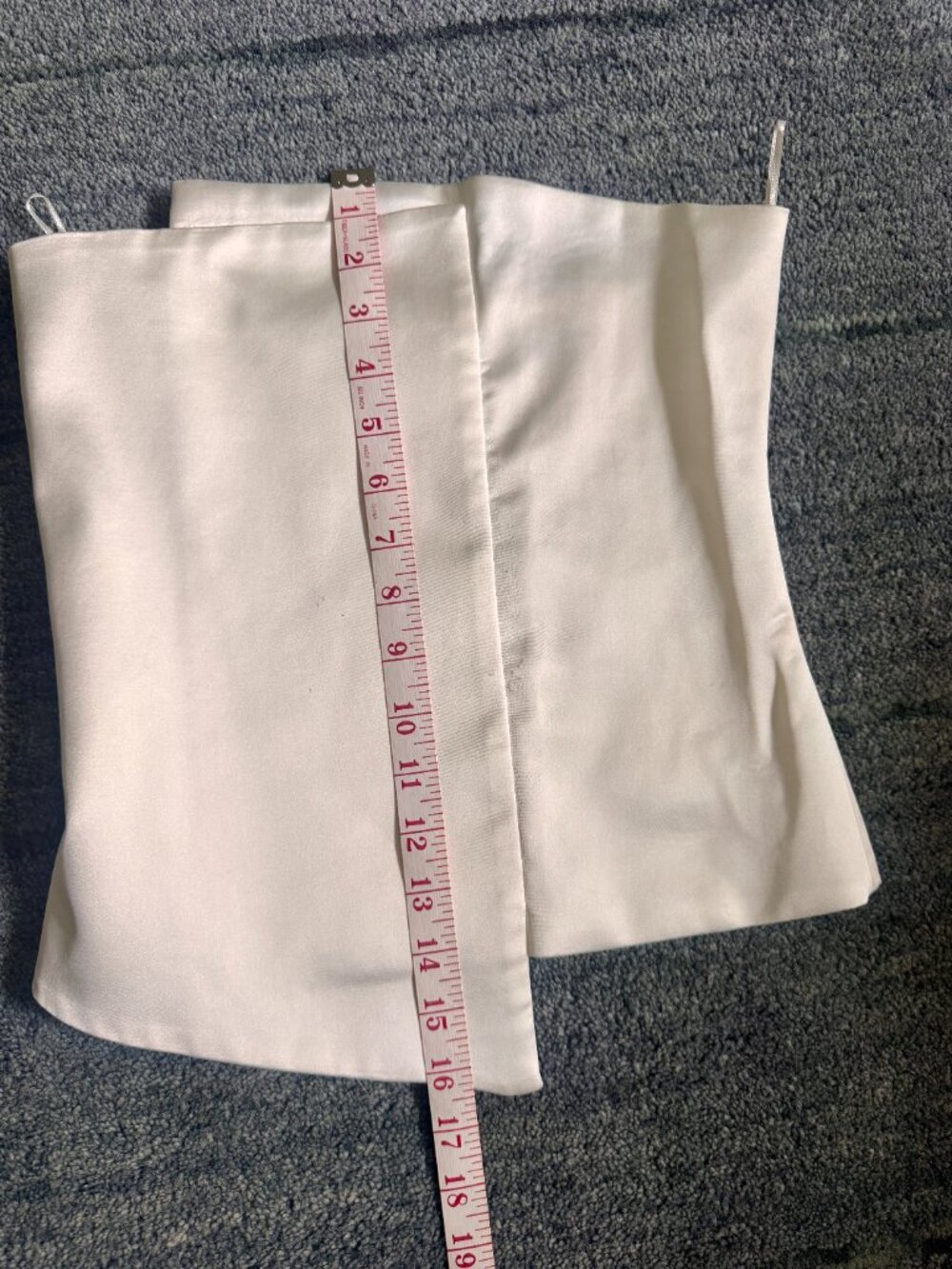Zara Asymmetrical Strapless Top — White | Size XS - Picture 6 of 6